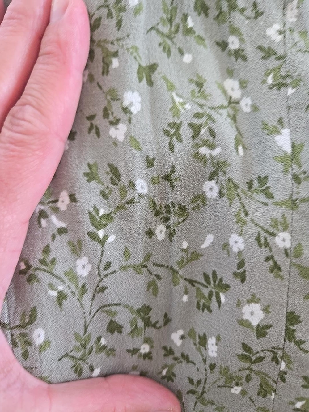 Reformation Olive Green Floral Spaghetti-Strap Midi Dress In Colour Juniper - Picture 3 of 9